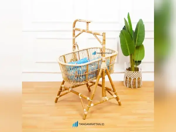 ayunan keranjang rotan
